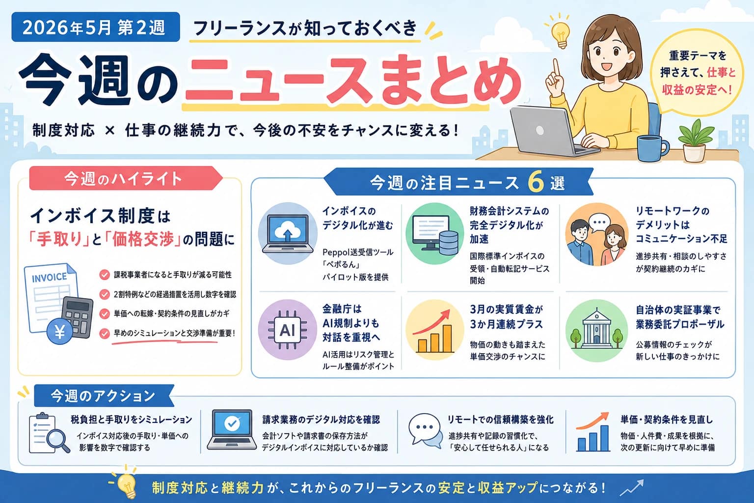 【2026年5月第2週】フリーランスが知っておくべき今週のニュース