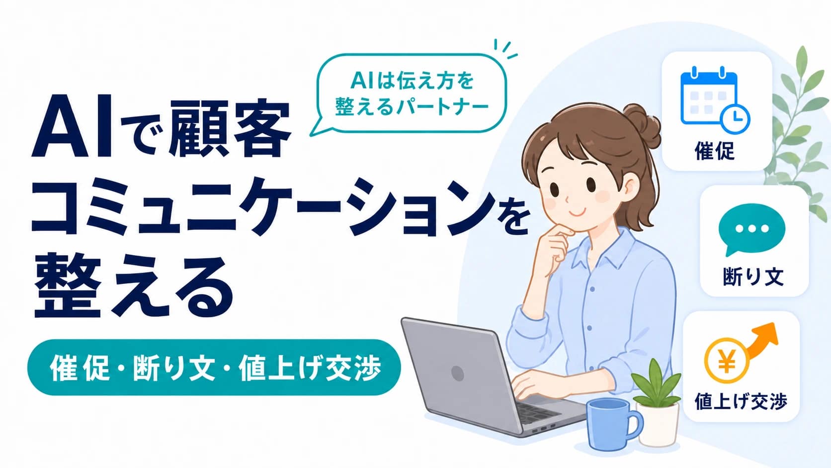 AIで顧客コミュニケーションを整える｜催促・断り文・値上げ交渉の下書き術