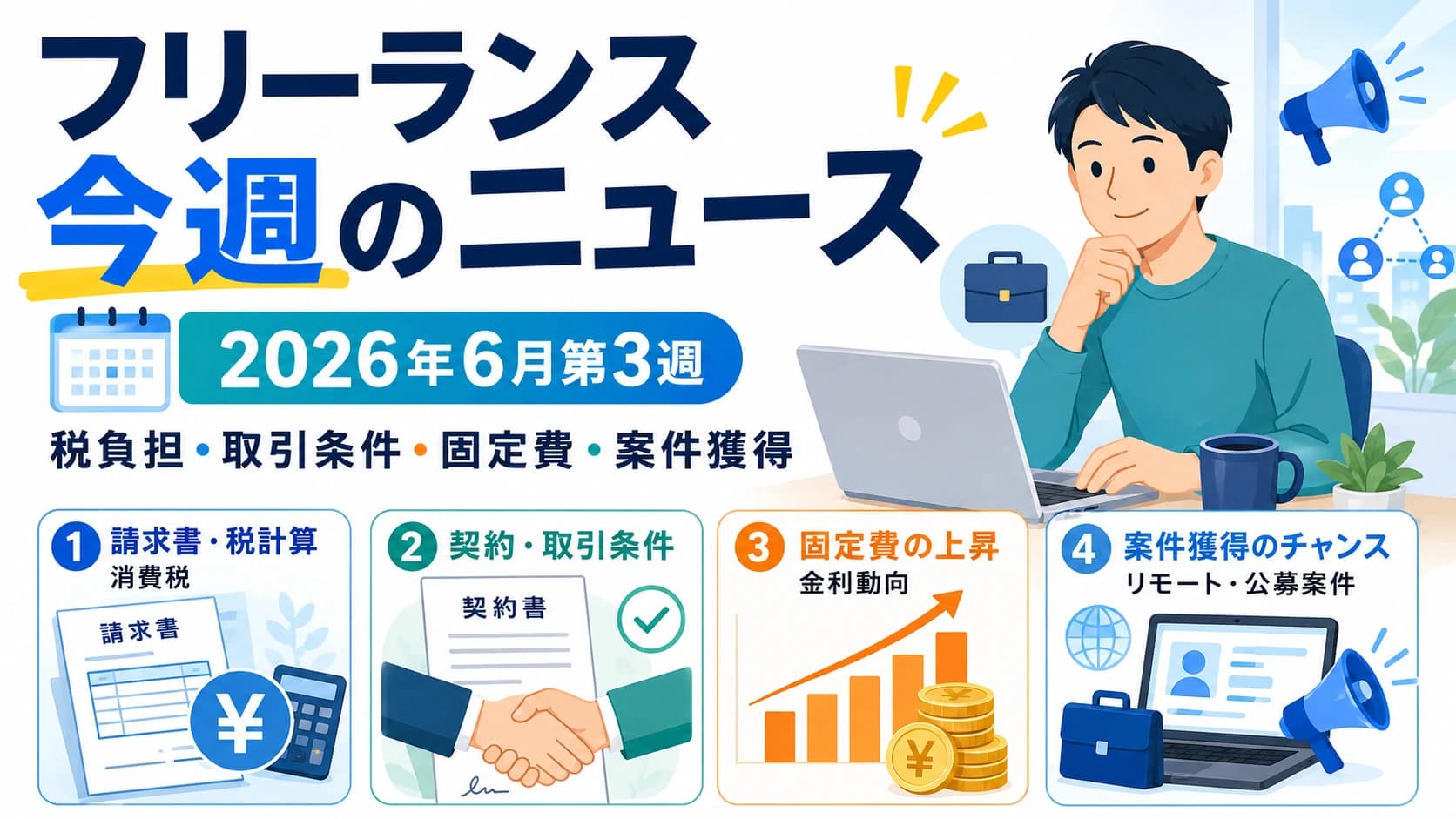 【2026年6月第3週】フリーランスが知っておくべき今週のニュース