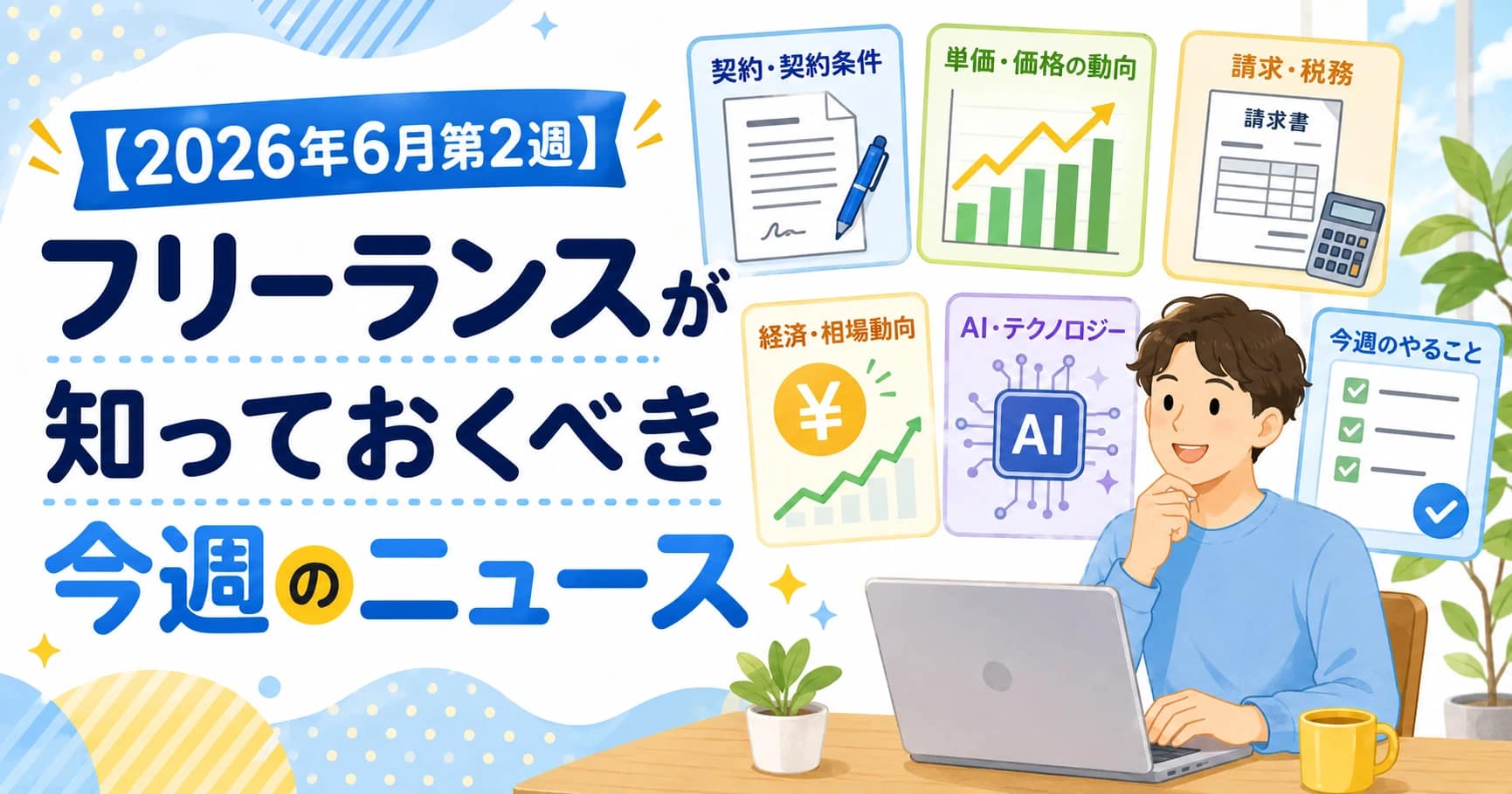 【2026年6月第2週】フリーランスが知っておくべき今週のニュース