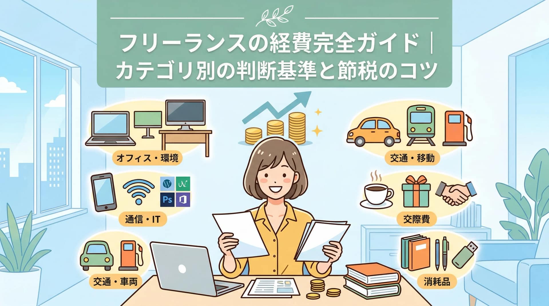 フリーランスの経費完全ガイド｜何が経費になる？カテゴリ別の判断基準と節税のコツ