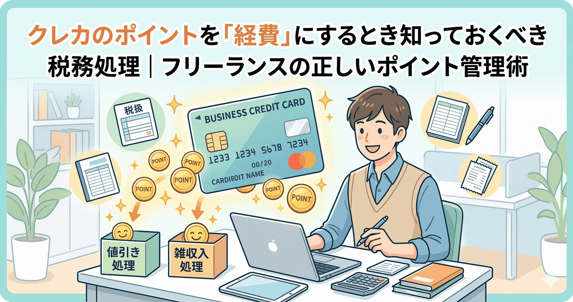 クレカのポイントを「経費」にするとき知っておくべき税務処理｜フリーランスの正しいポイント管理術