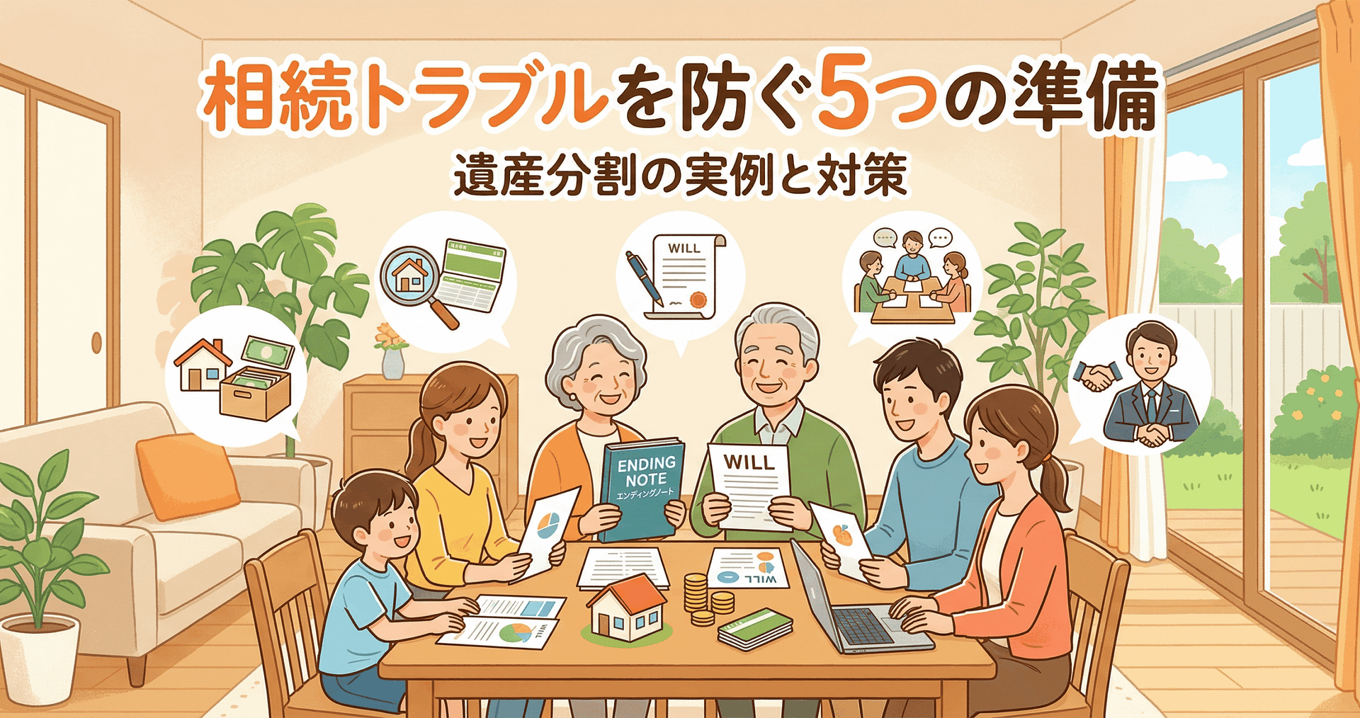 相続トラブルを防ぐ5つの準備｜遺産分割で揉めた実例と対策