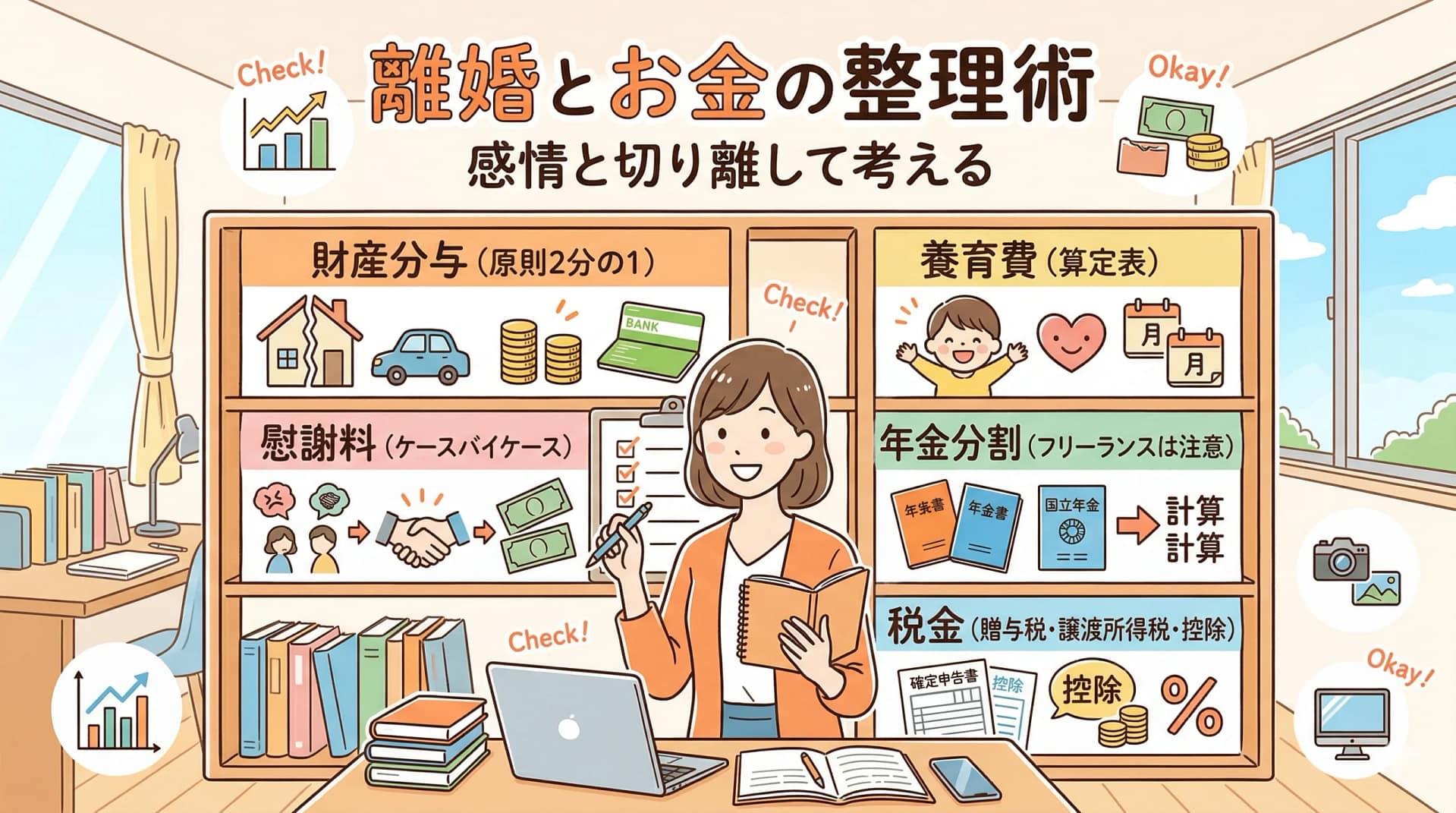 離婚とお金の現実｜養育費・財産分与・税務処理の注意点