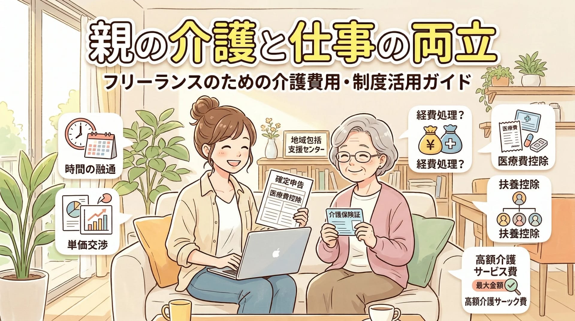 親の介護と仕事の両立｜介護費用の経費処理・医療費控除・使える制度