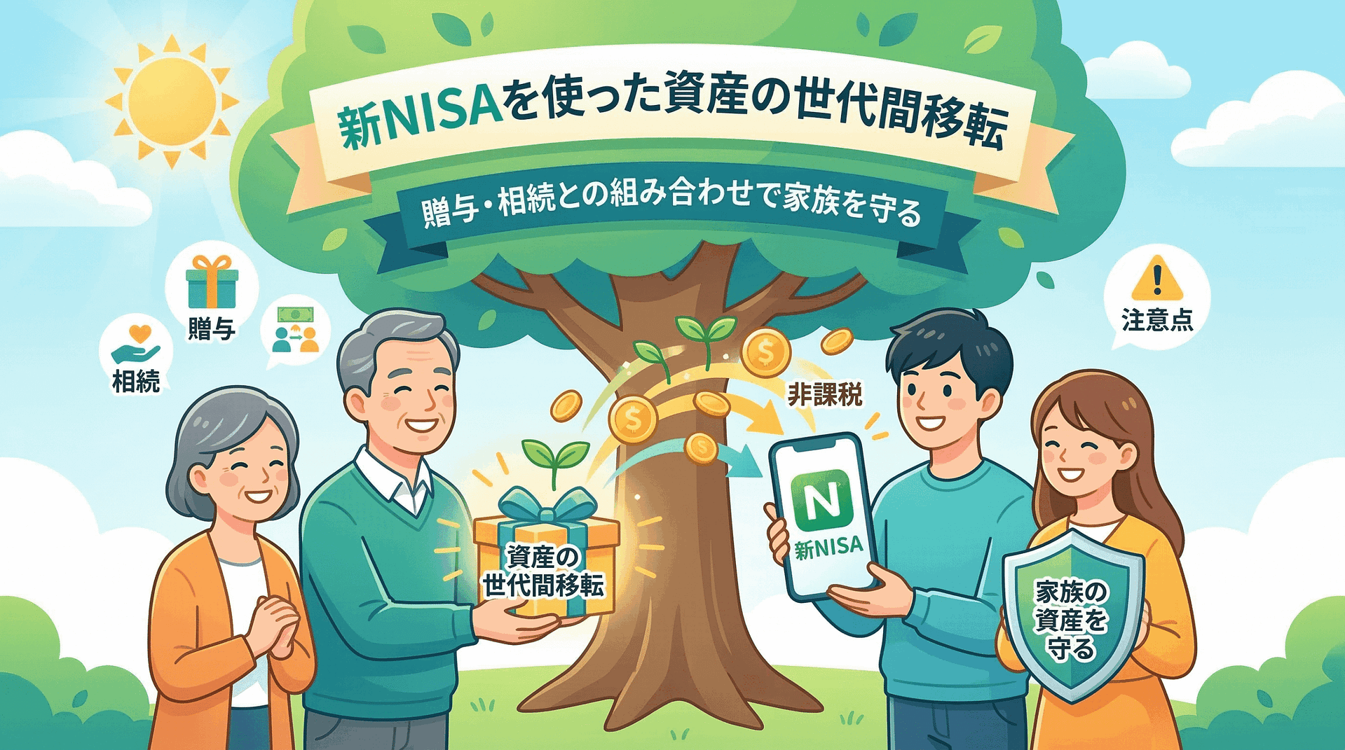 新NISAを使った「資産の世代間移転」の考え方と注意点｜贈与・相続との組み合わせで家族の資産を守る